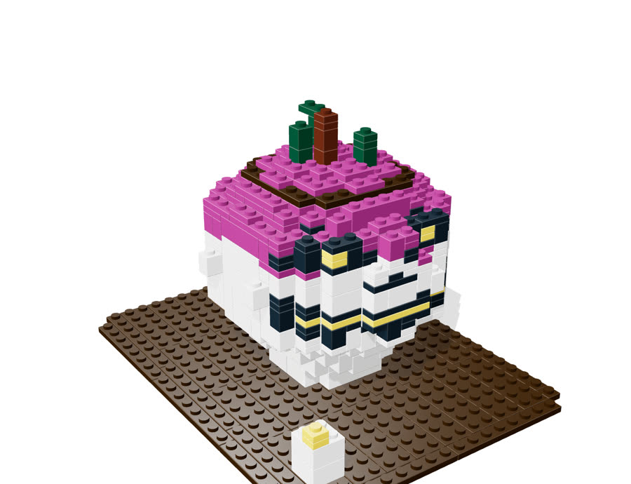 Irish Turnip Jack-o'-Lantern brick model